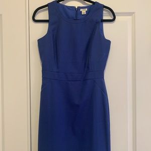 J. Crew Portfolio Sheath Dress- Blue